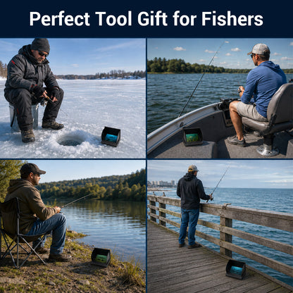 BEYOTTER K9 Underwater Fishing Camera and Fish Finder, Waterproof, Compatible with Various Fishing Gear, Perfect Outdoor Equipment for Men, Father's Day Gift Black