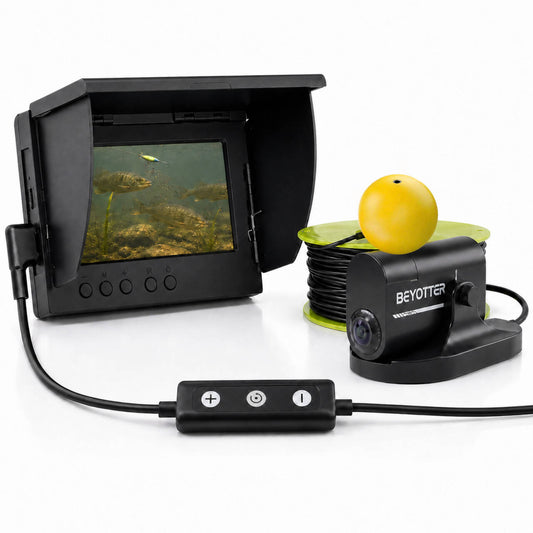 BEYOTTER K9 Underwater Fishing Camera and Fish Finder, Waterproof, Compatible with Various Fishing Gear, Perfect Outdoor Equipment for Men, Father's Day Gift Black